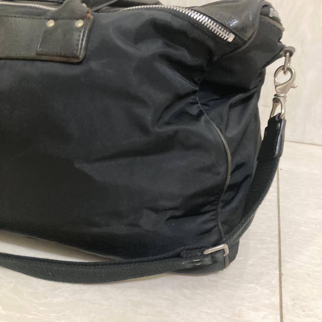 Felisi フェリージ　ボストンバッグ　2way　レザー×ナイロン　20286