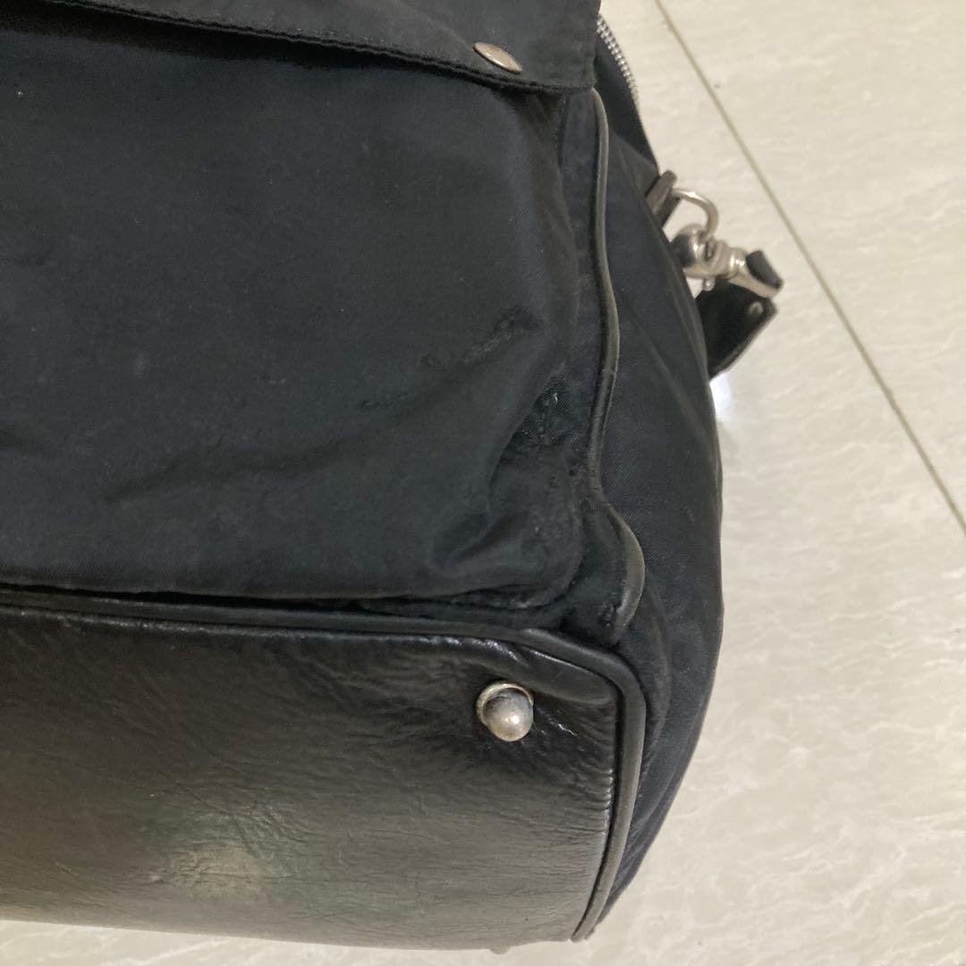 Felisi フェリージ　ボストンバッグ　2way　レザー×ナイロン　20286