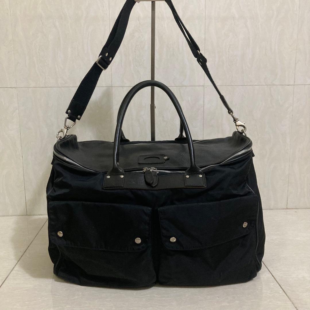 Felisi フェリージ　ボストンバッグ　2way　レザー×ナイロン　20286