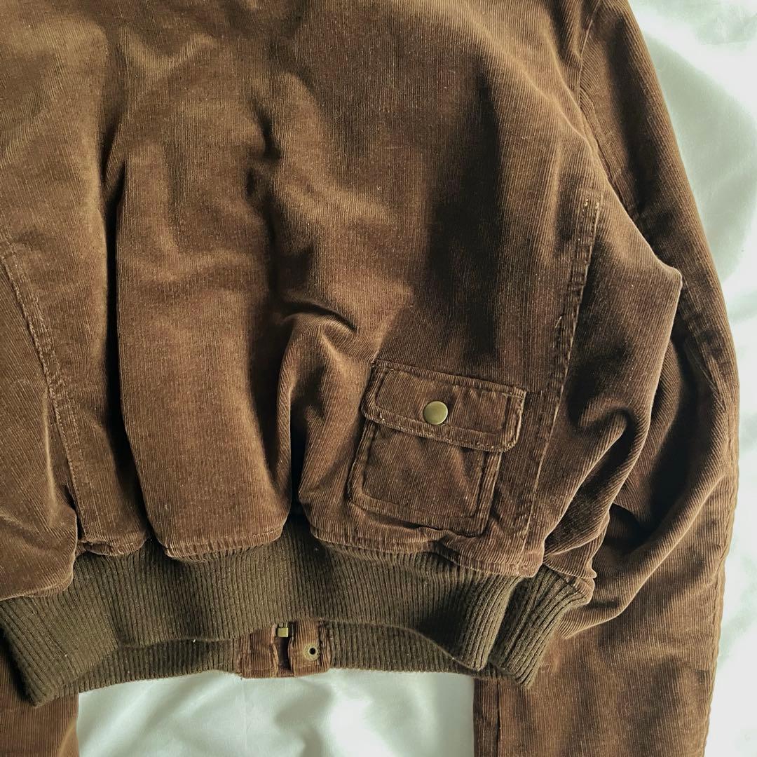 90s vintage コーデュロイ 短丈 ブルゾンジャケット グランジ y2k