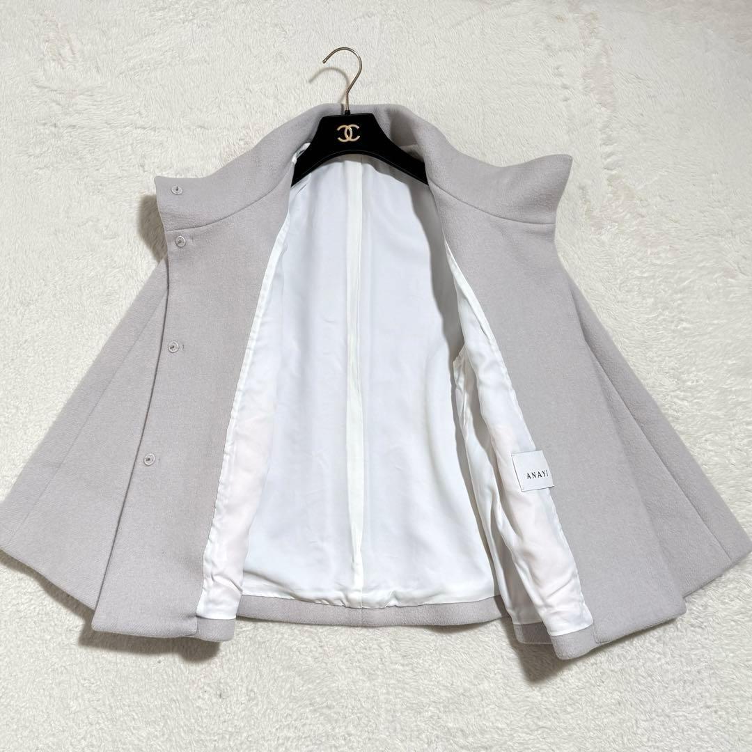 アナイ シャンブレーショートコート　ショートコート 2022 SS グレー