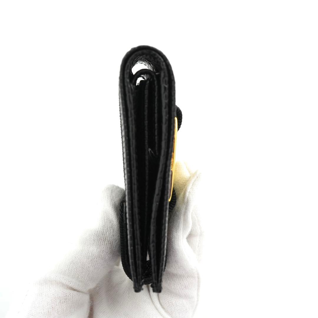 ✨新品未使用✨　Ferragamo ミニ財布　リザード　ヴァラリボン　二つ折り