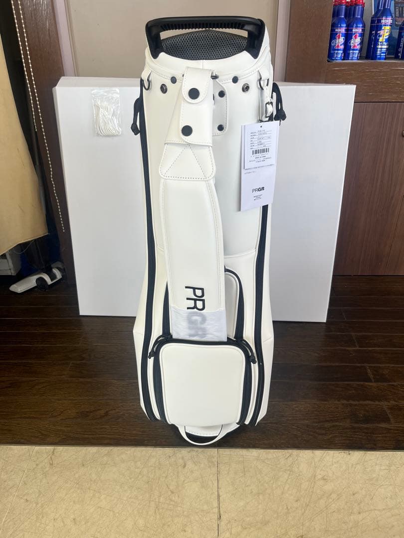 新品未使用PRGR ホワイト キャディバッグ