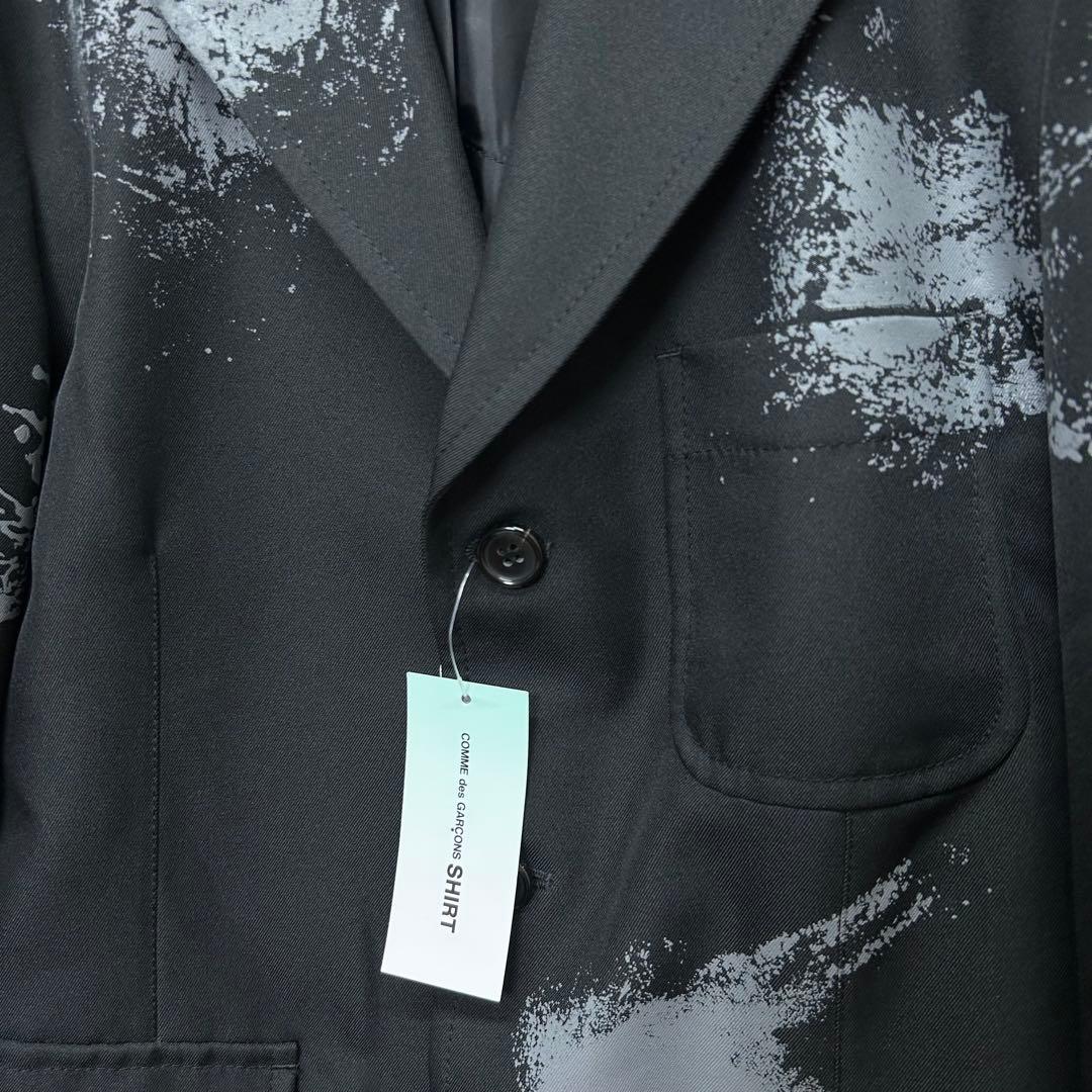 【山口一郎着用モデル】コムデギャルソンシャツ ペイント セットアップ M 黒