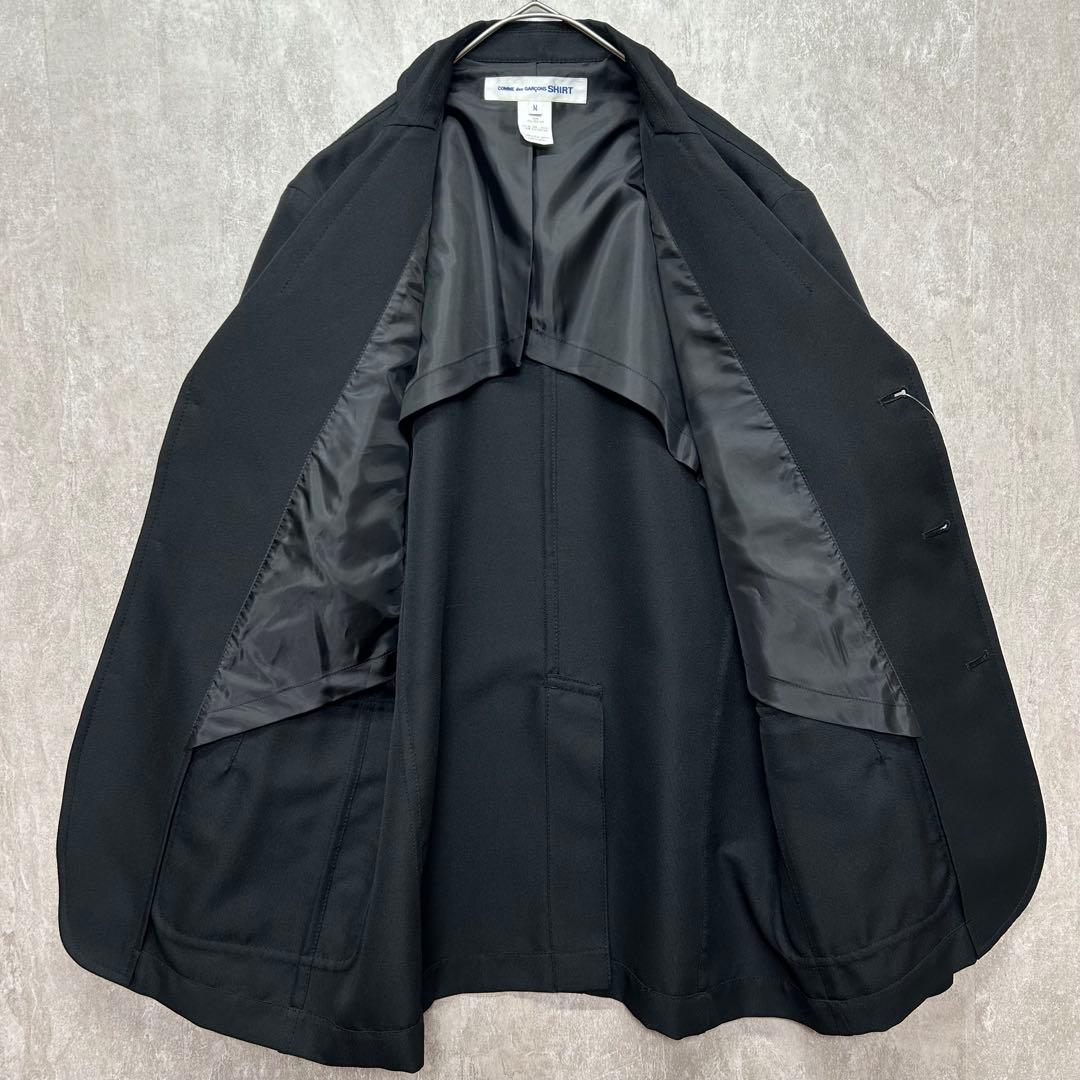 【山口一郎着用モデル】コムデギャルソンシャツ ペイント セットアップ M 黒