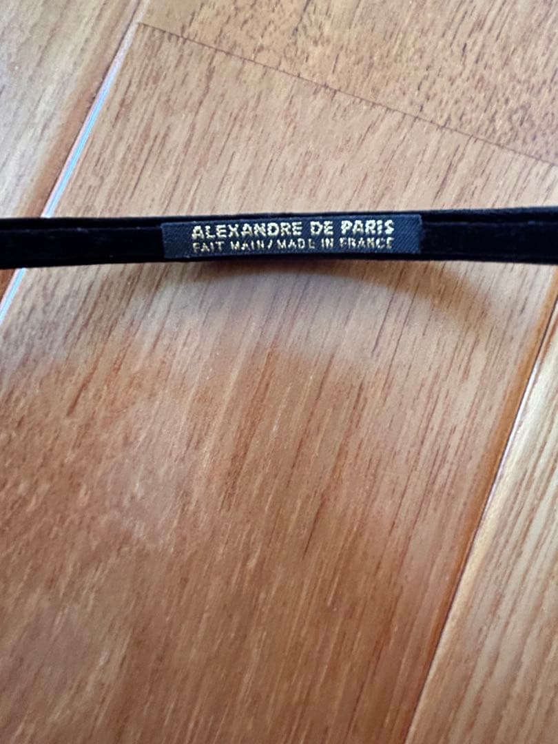 ALEXANDRE DE PARIS ベロアカチューシャ黒