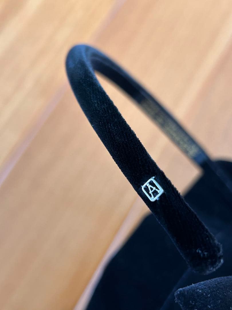 ALEXANDRE DE PARIS ベロアカチューシャ黒