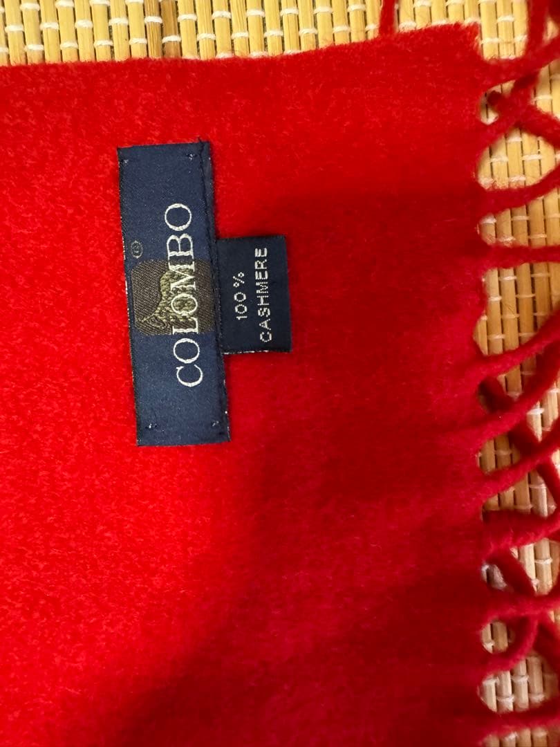 COLOMBO 100%カシミヤストール　赤