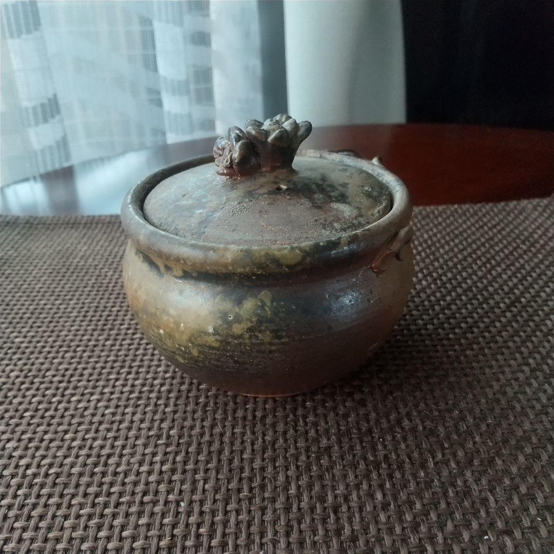 備前焼　宝瓶　難波正雄 木箱付き