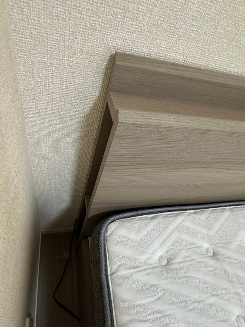 【ぱーち】 ダブル引き出し付きフレーム マットレス(Nスリープ)セミダブル