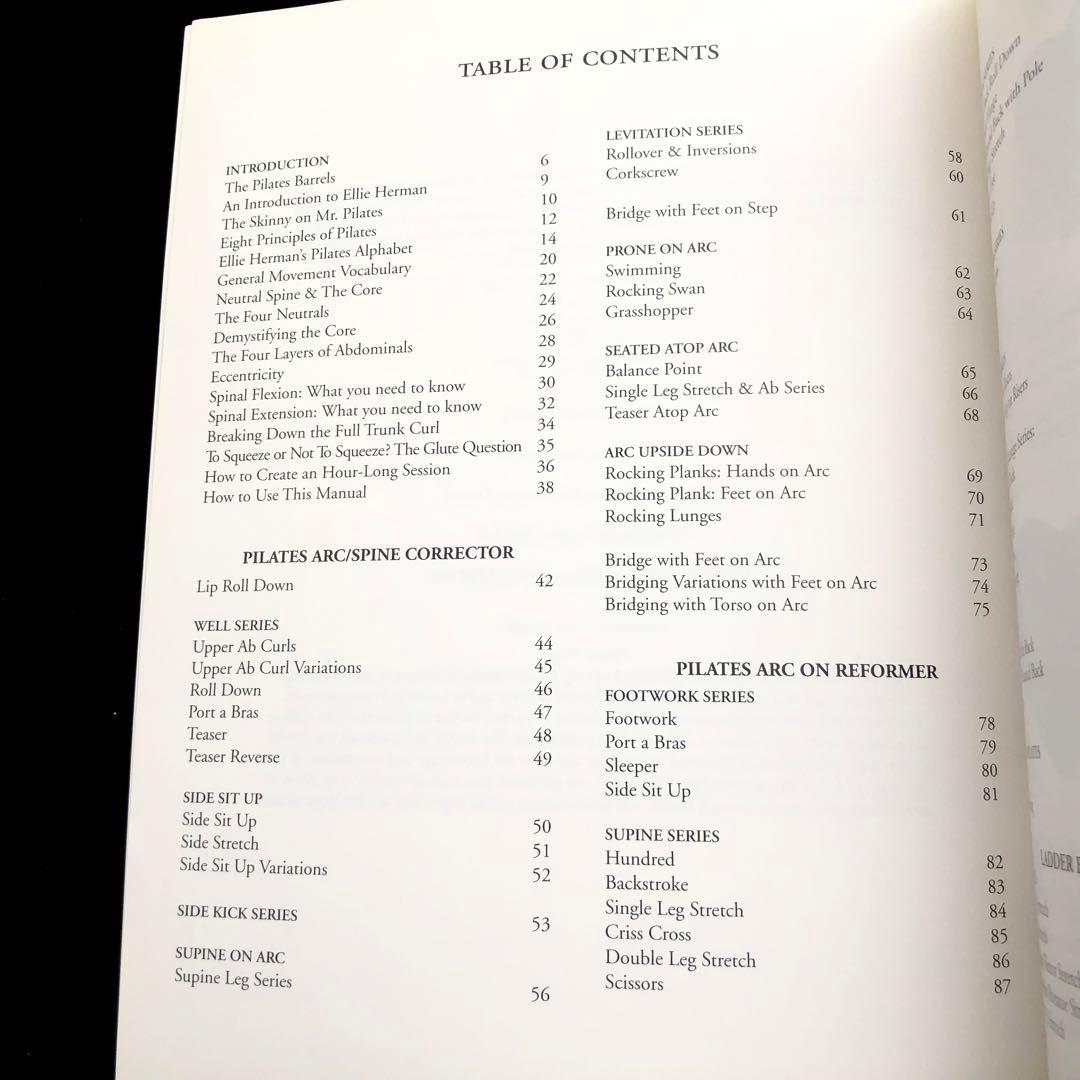 エリー・ハーマン ピラティスアーク＆バレルズ 教本 Ellie Herman