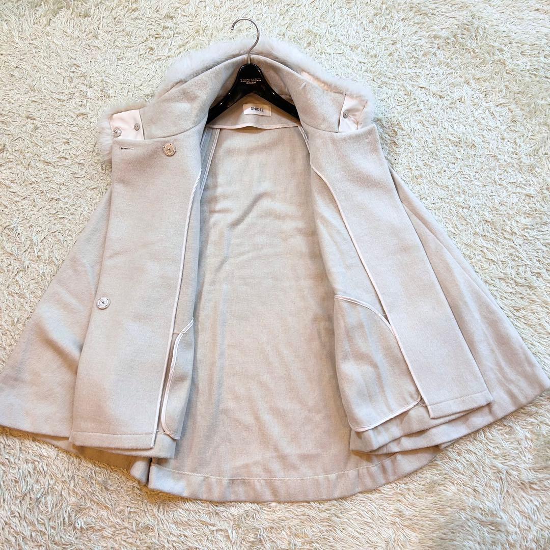 2024❤️SNIDEL ファー ショート ケープ コート 定価23980円