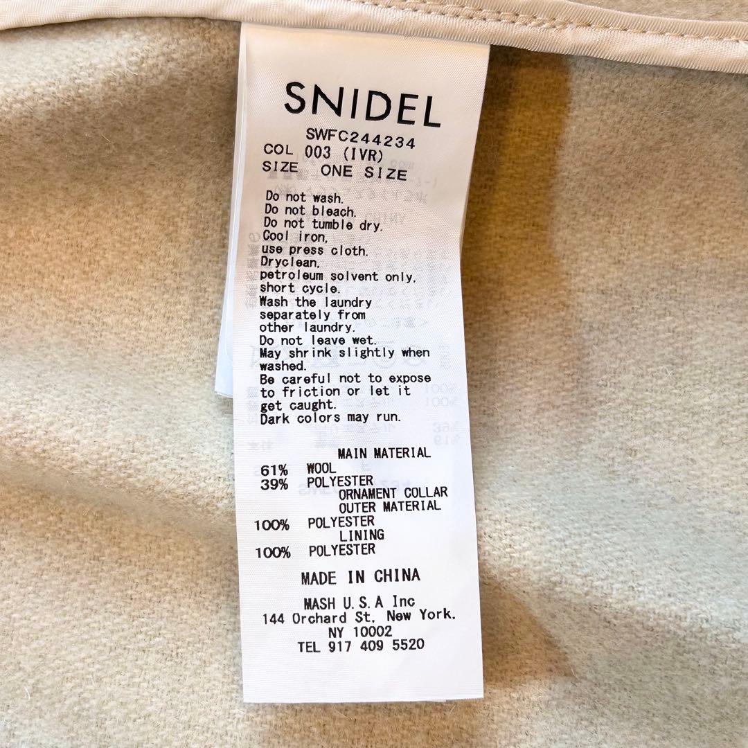2024❤️SNIDEL ファー ショート ケープ コート 定価23980円