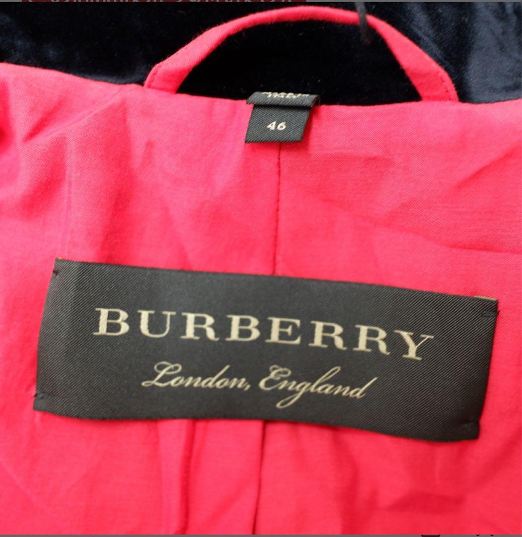 BURBERRY バーバリー ウール 金ボタン ナポレオン コート 46