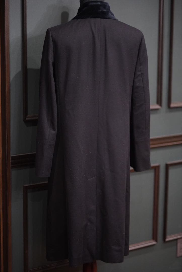 BURBERRY バーバリー ウール 金ボタン ナポレオン コート 46