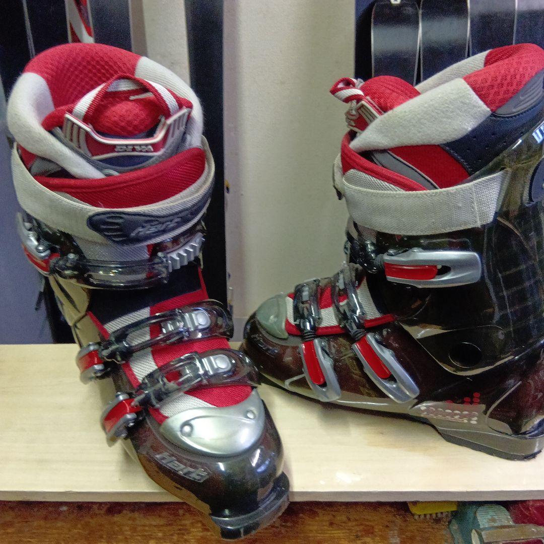 SALOMON 145cmスキーセット ブーツ&ストック&ケース 整備済