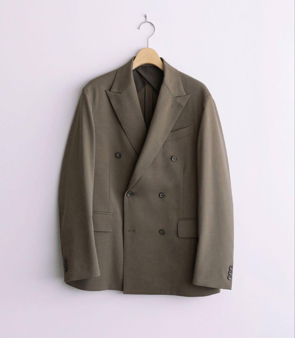 HIGH TWIST PE DOUBLE SUIT グレイリッシュベージュ