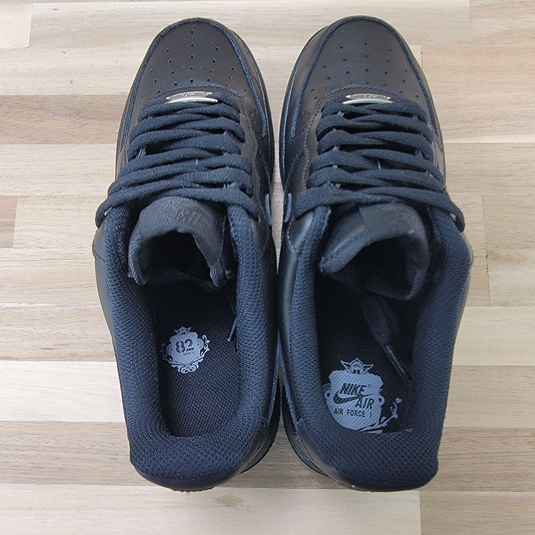 ナイキ ウィメンズ エアフォース1 ロー 07 \"ブラック\" 24センチ