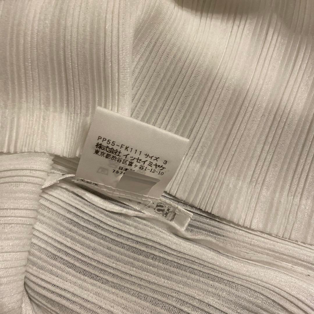 美品　プリーツプリーズ　リブプリーツベーシックス　Tシャツ　カットソー