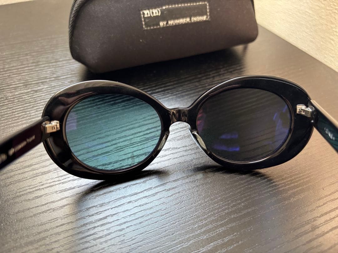 テ*グ様 NUMBER (N)INE ブラックサングラス ケース付き