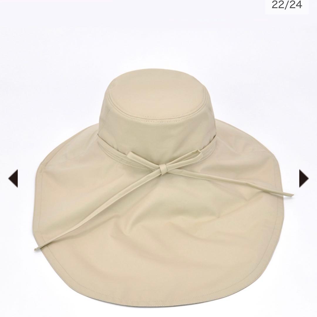 【新品未使用】サンバリア100 オーバルハット　ベージュ