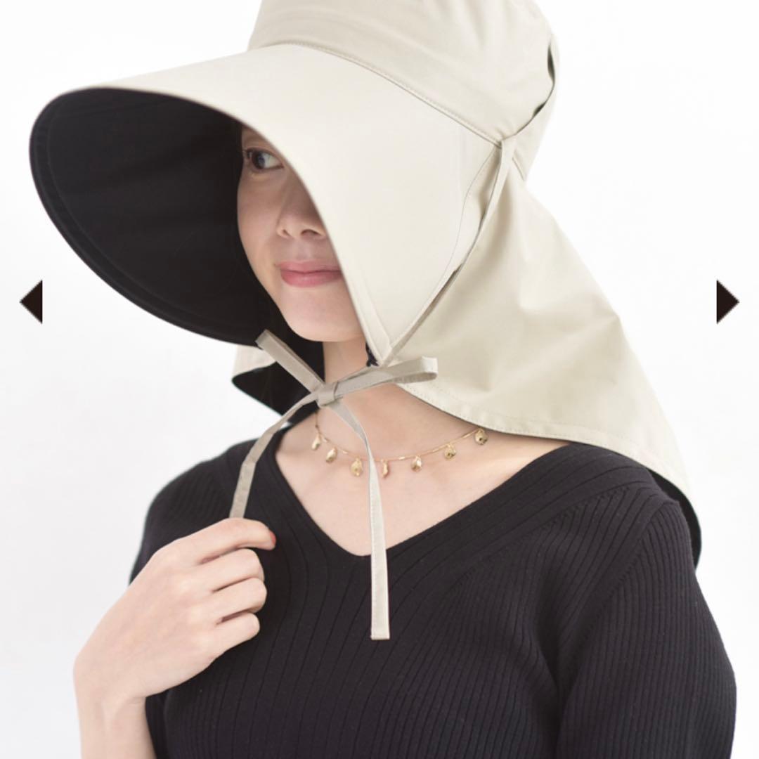 【新品未使用】サンバリア100 オーバルハット　ベージュ