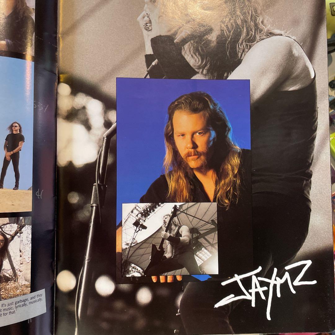 メタリカ　world tour proglam 94 サイン入りパンフ