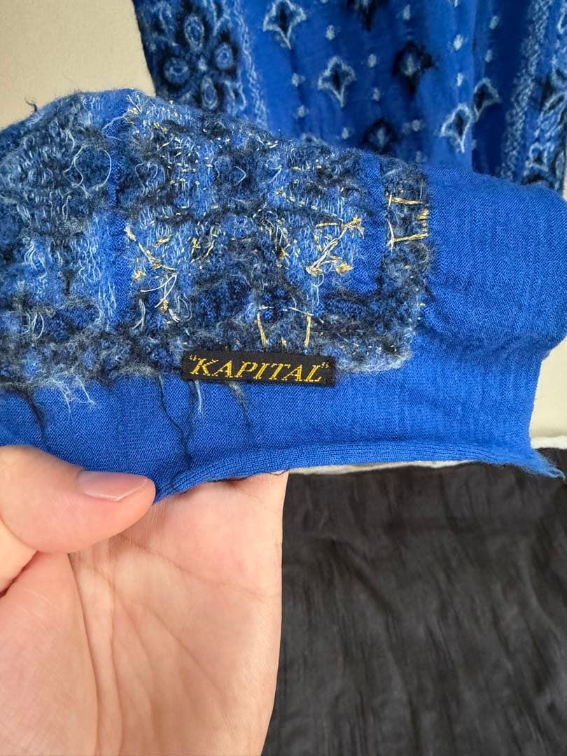 kapital キャピタル 縮絨ウール マフラー ペイズリー イベント限定品