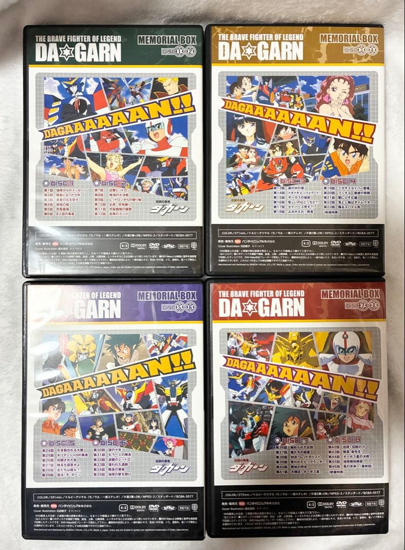 【DVD】 伝説の勇者ダ・ガーン　メモリアルボックス　初回生産限定盤