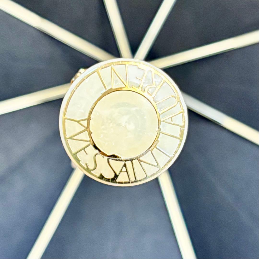 【新品未使用】イヴサンローラン 折り畳み傘 YSLロゴ 総柄 YSL シースルー