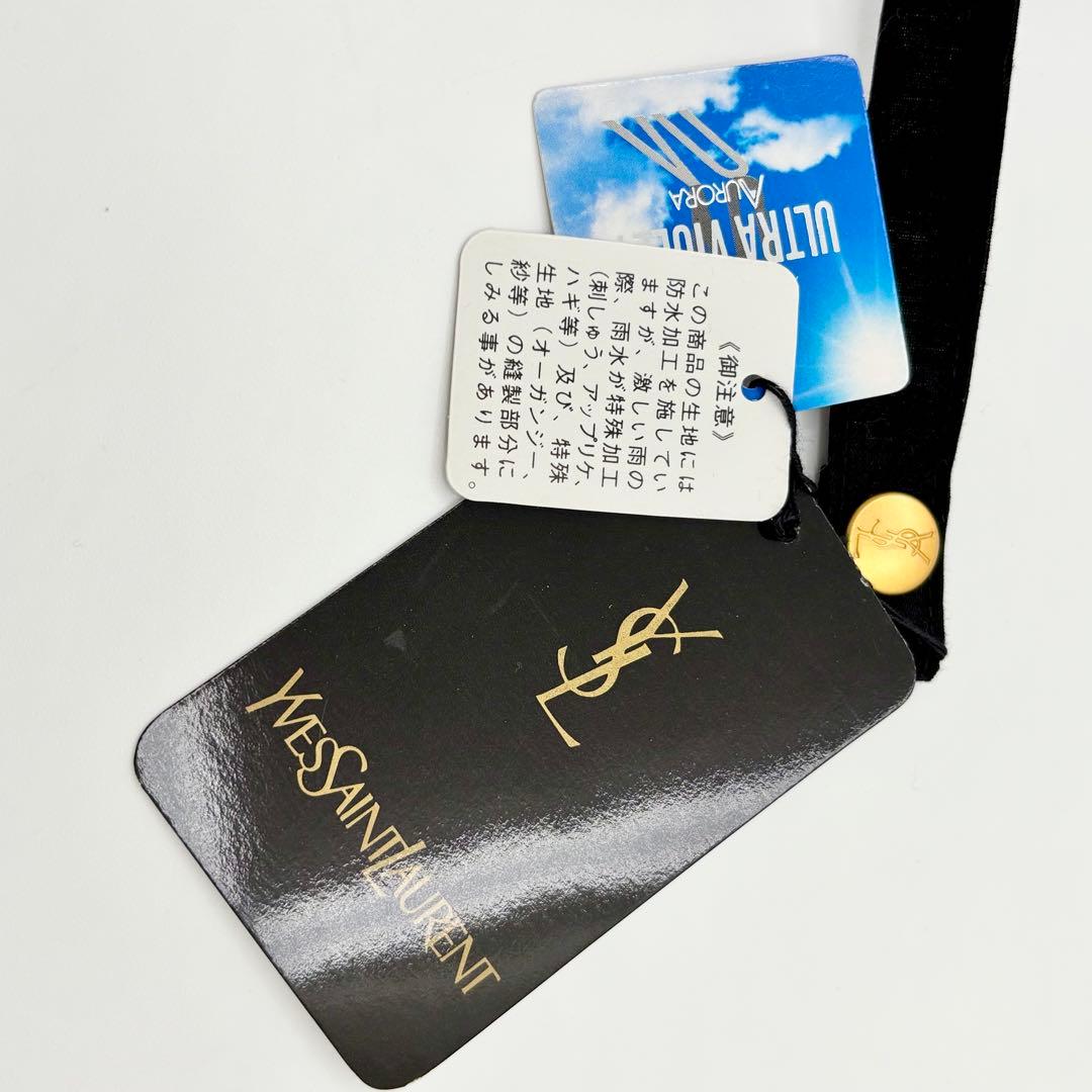 【新品未使用】イヴサンローラン 折り畳み傘 YSLロゴ 総柄 YSL シースルー