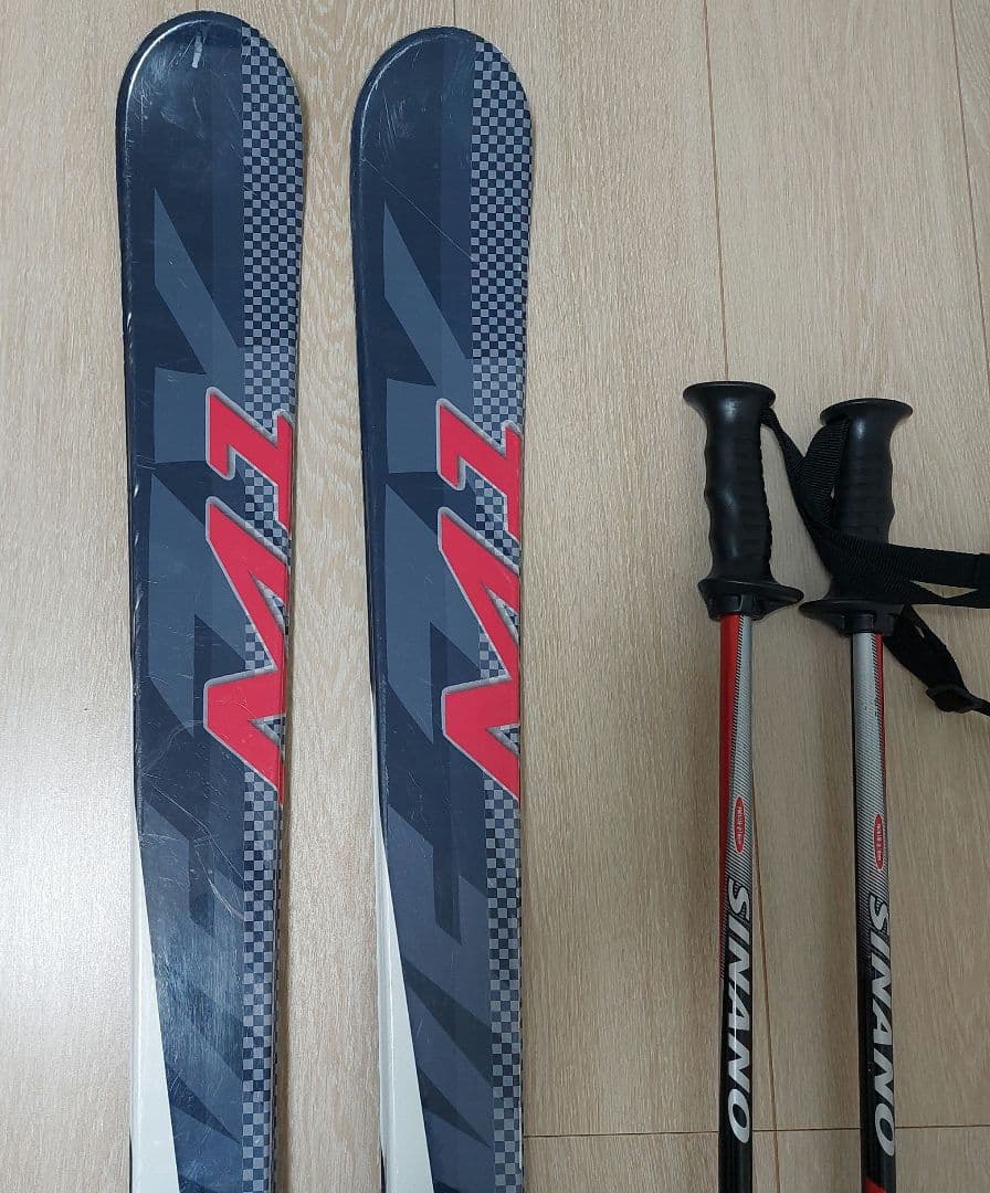 BMB JX-M1 148cm スキー板ストックセット