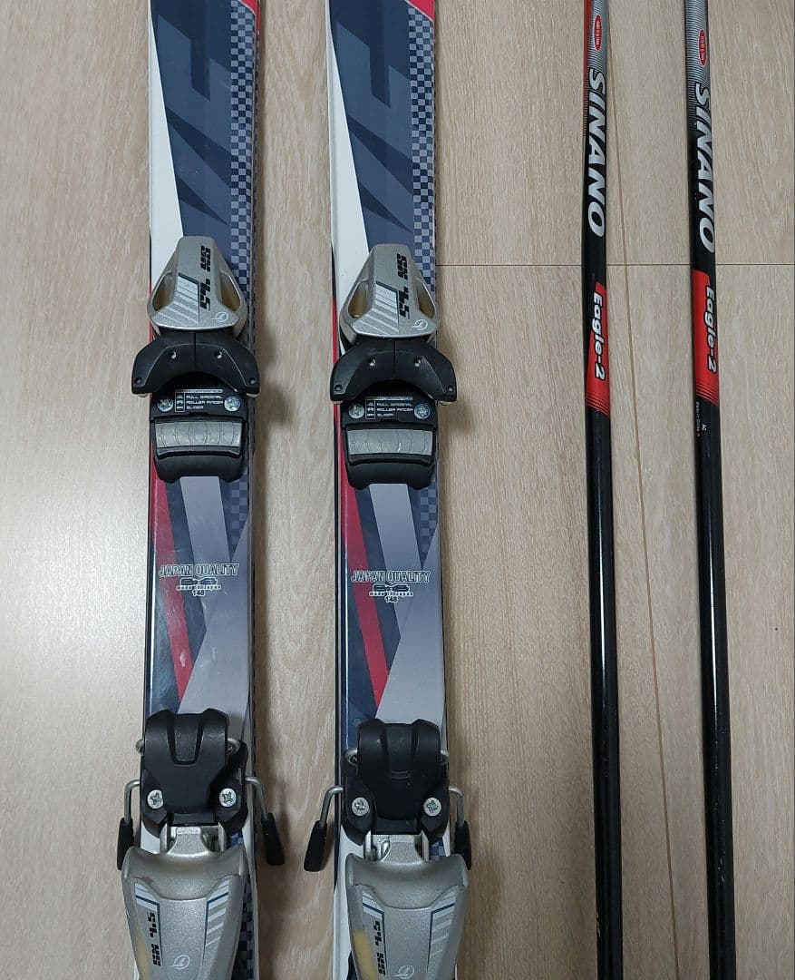 BMB JX-M1 148cm スキー板ストックセット