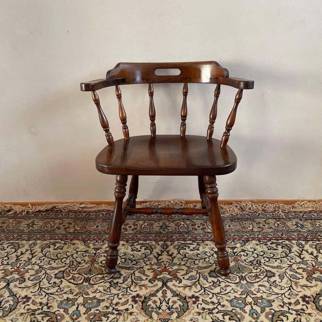 飛騨産業　キツツキマーク　ウィンザーアームチェア　アンティーク　ヴィンテージ