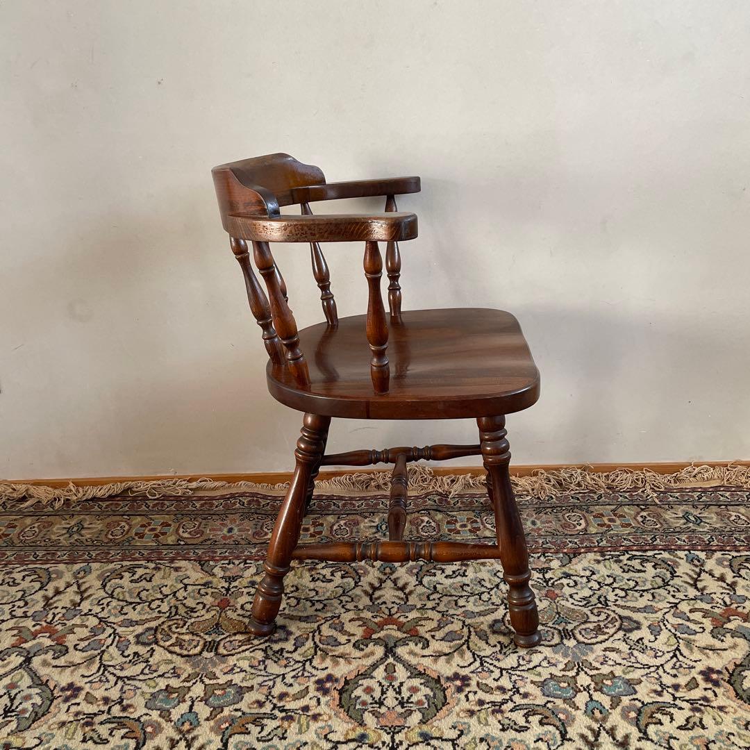 飛騨産業　キツツキマーク　ウィンザーアームチェア　アンティーク　ヴィンテージ