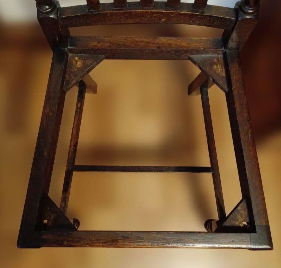 英国 バーリーツイスト アンティーク調 ダイニングチェア