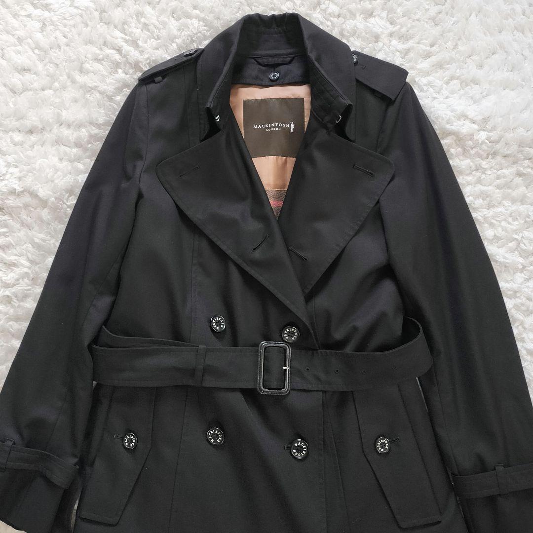 マッキントッシュロンドン ライナー トレンチコート 大きい 44 ブラック