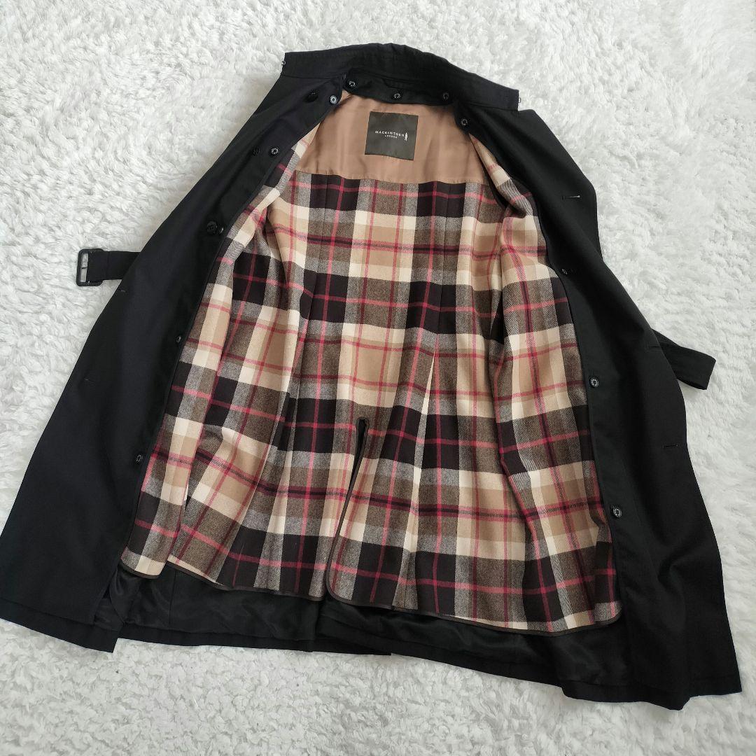 マッキントッシュロンドン ライナー トレンチコート 大きい 44 ブラック
