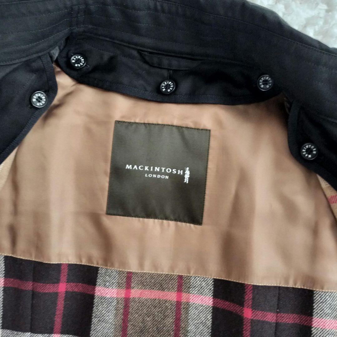 マッキントッシュロンドン ライナー トレンチコート 大きい 44 ブラック