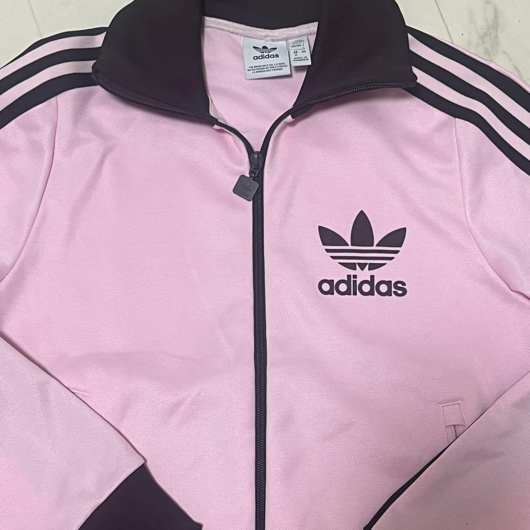 adidas ベッケンバウアー トラックトップ クリアピンク L