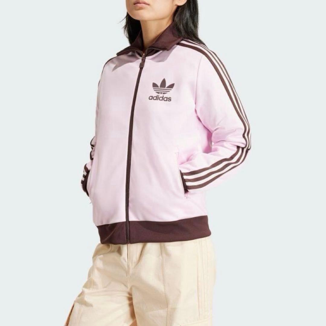 adidas ベッケンバウアー トラックトップ クリアピンク L