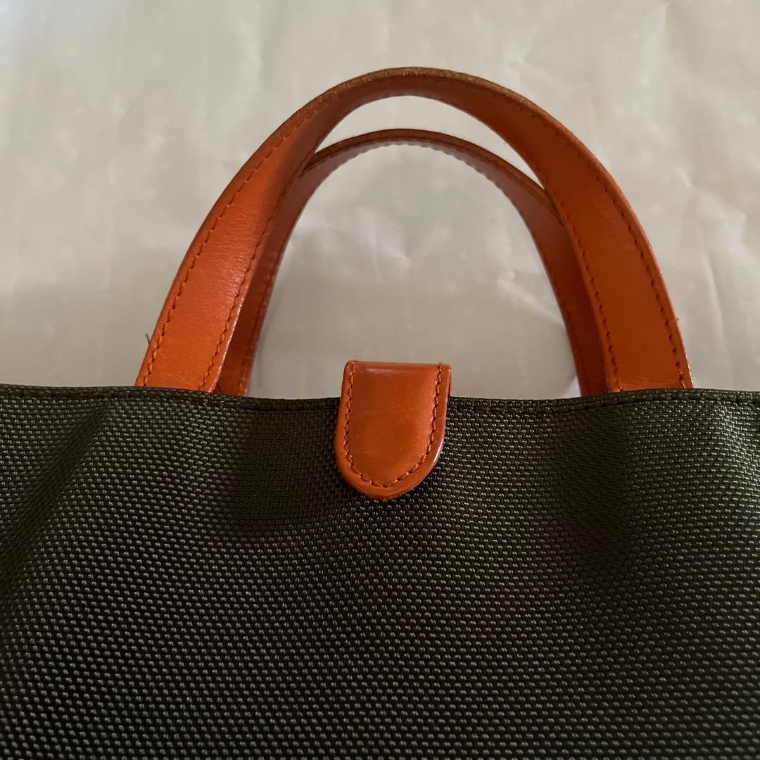 美品　ハンティングワールド　ビジネス　トートバック　オリーブ　専用保存袋あり