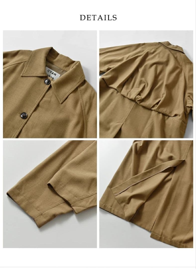 新品⭐CYAN TOKYO エアリーバックウーリーコート