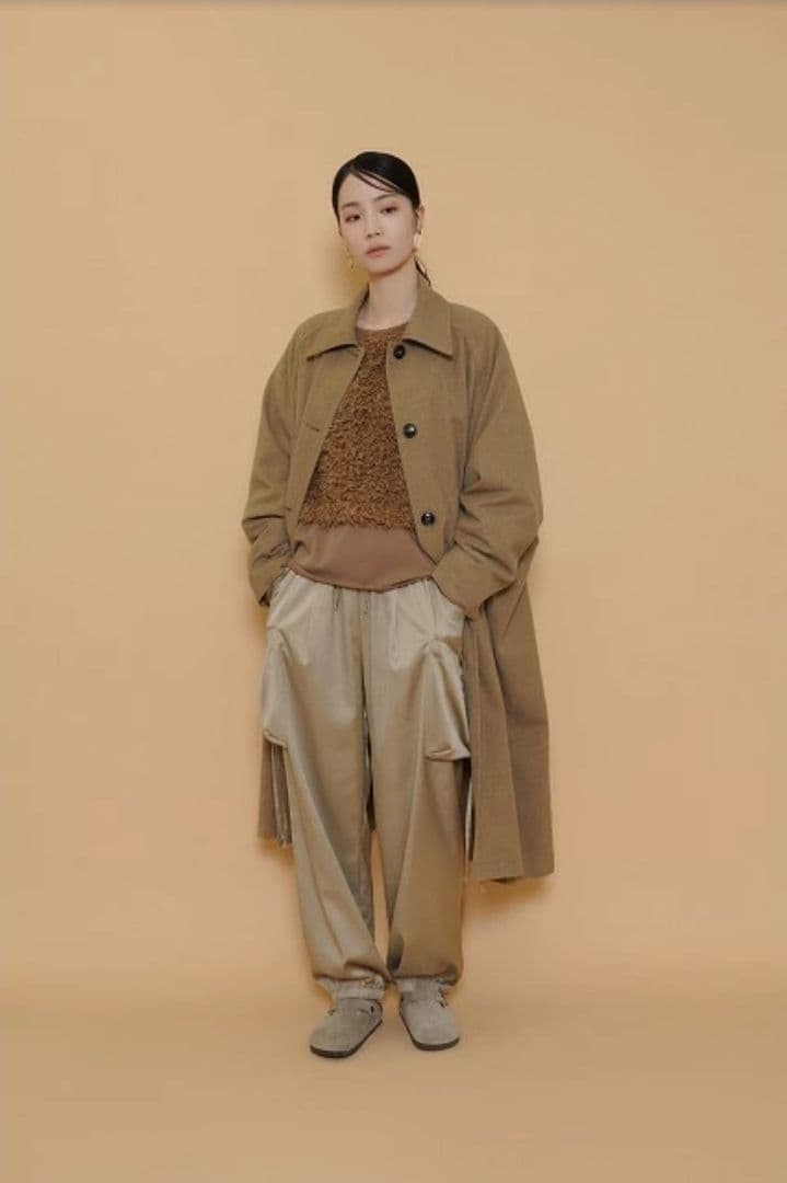 新品⭐CYAN TOKYO エアリーバックウーリーコート