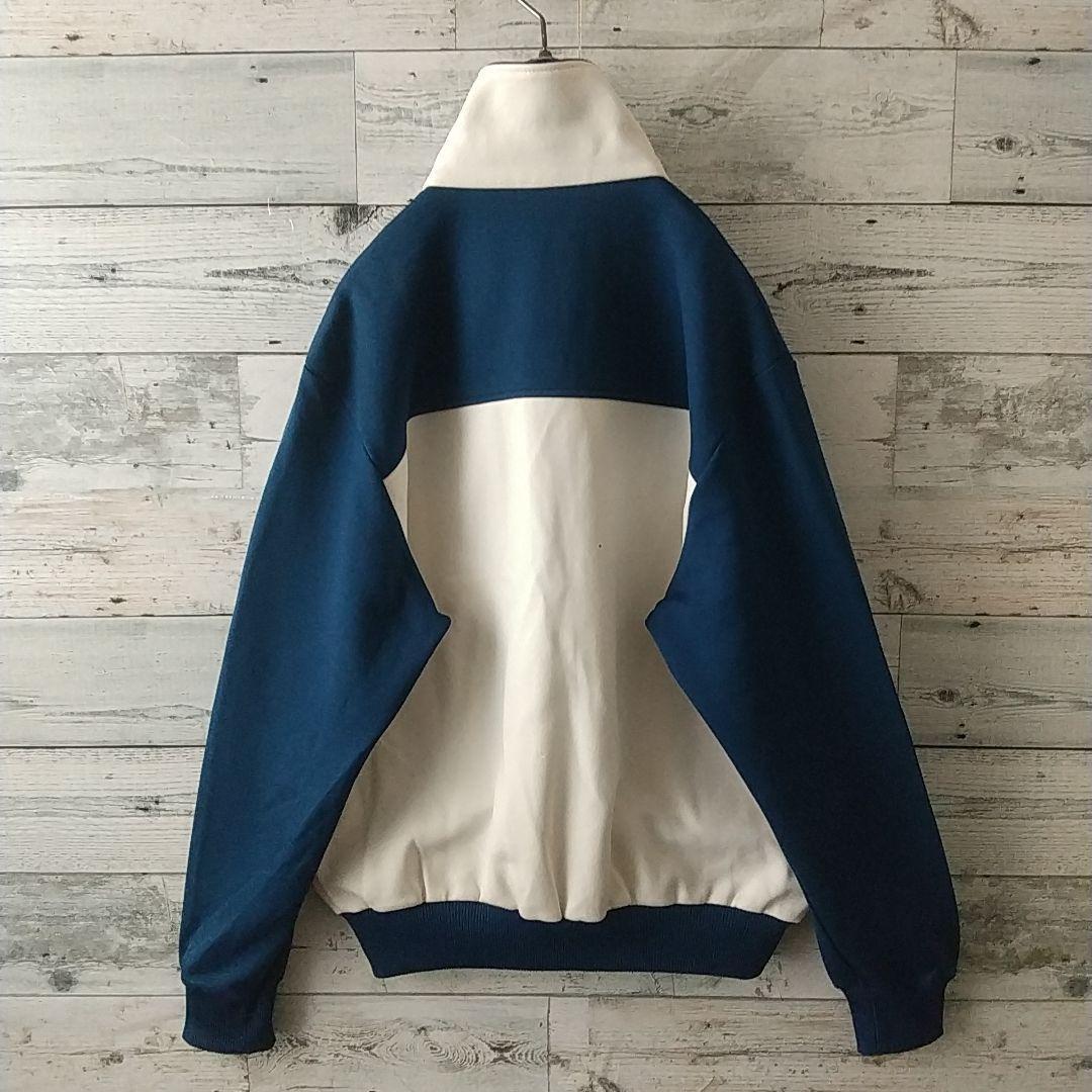 超希少☆西ドイツ アディダス 刺繍ロゴ トラックジャケット デサント M