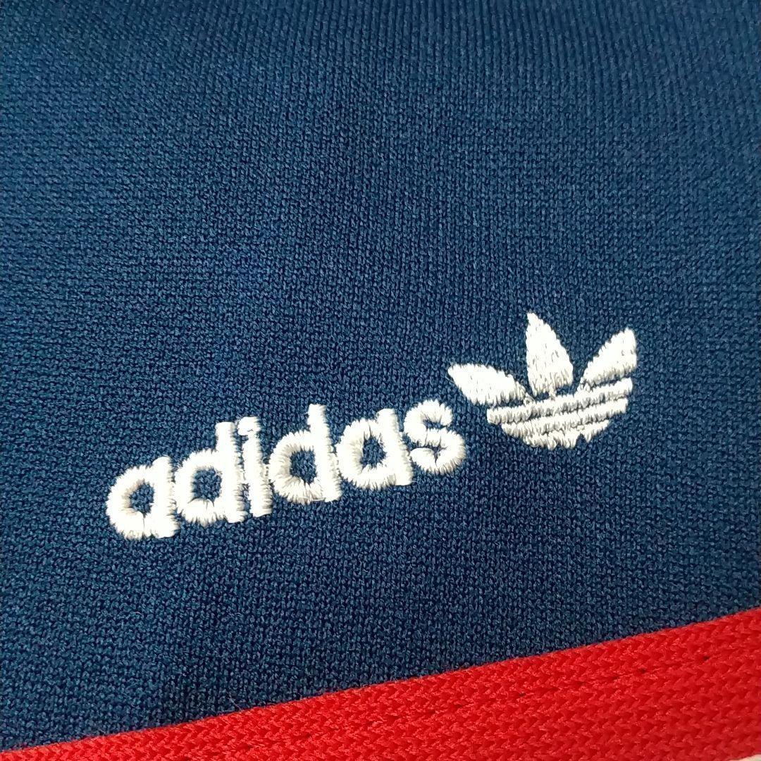 超希少☆西ドイツ アディダス 刺繍ロゴ トラックジャケット デサント M