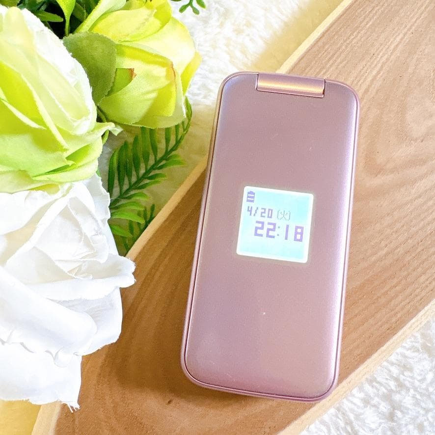 美品動作確認初期化済みピンク携帯ドコモF-01Mガラケーらくらくフォン