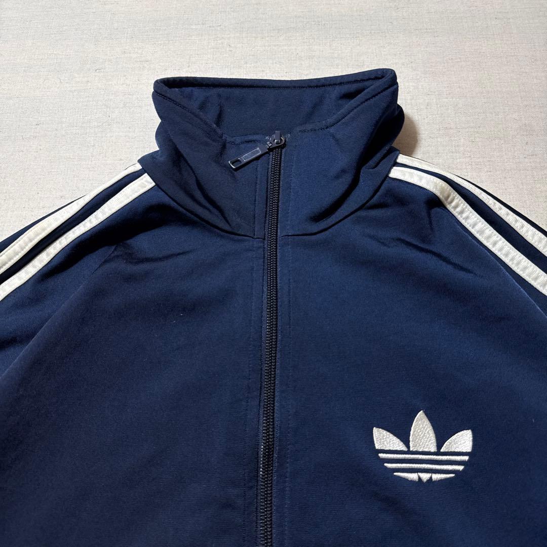 00s adidas トラックジャケット ファイヤーバード M 紺×白 ジャージ