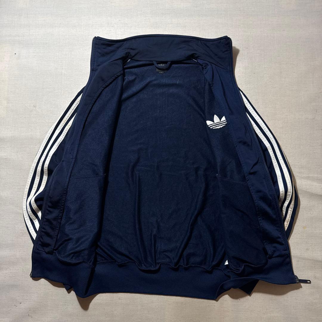 00s adidas トラックジャケット ファイヤーバード M 紺×白 ジャージ