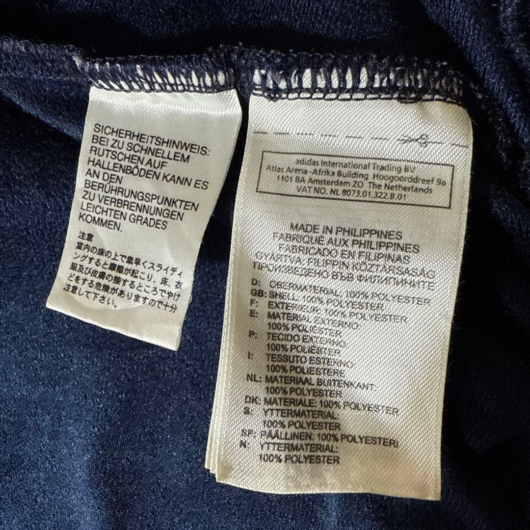 00s adidas トラックジャケット ファイヤーバード M 紺×白 ジャージ